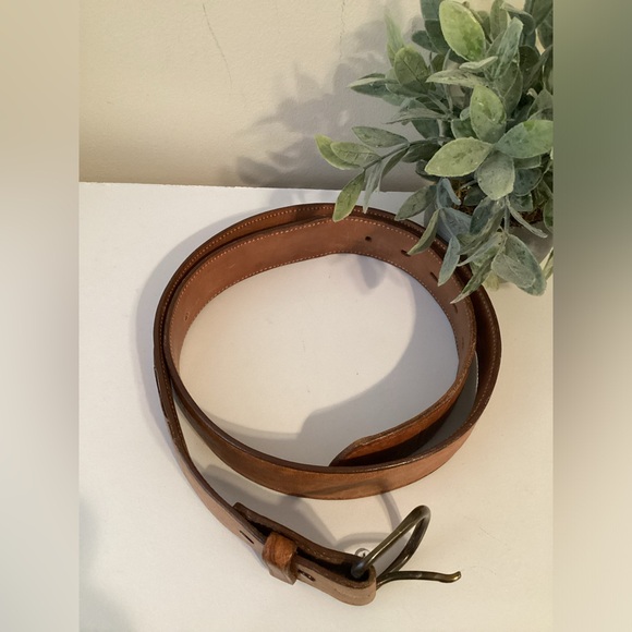 Tony Lama Leather Belt - Tan Brown Made in USA - Picture 9 of 9